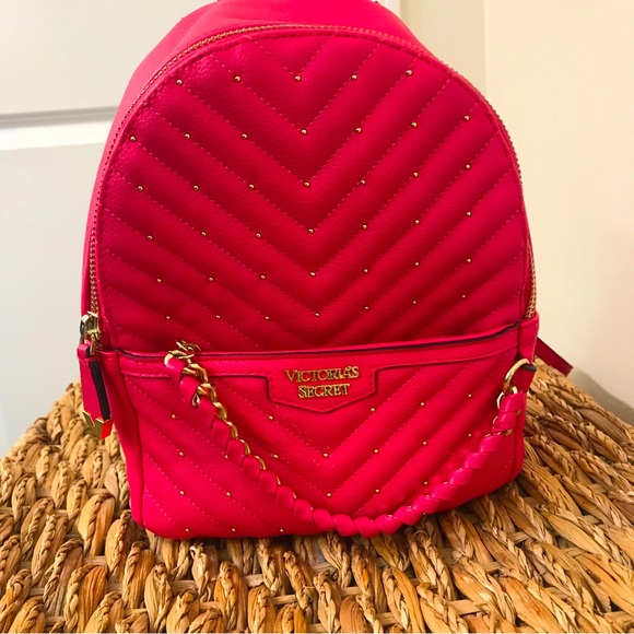 NWOT Victoria Secret bright pink-Fuchsia backpack - Picture 3 of 12